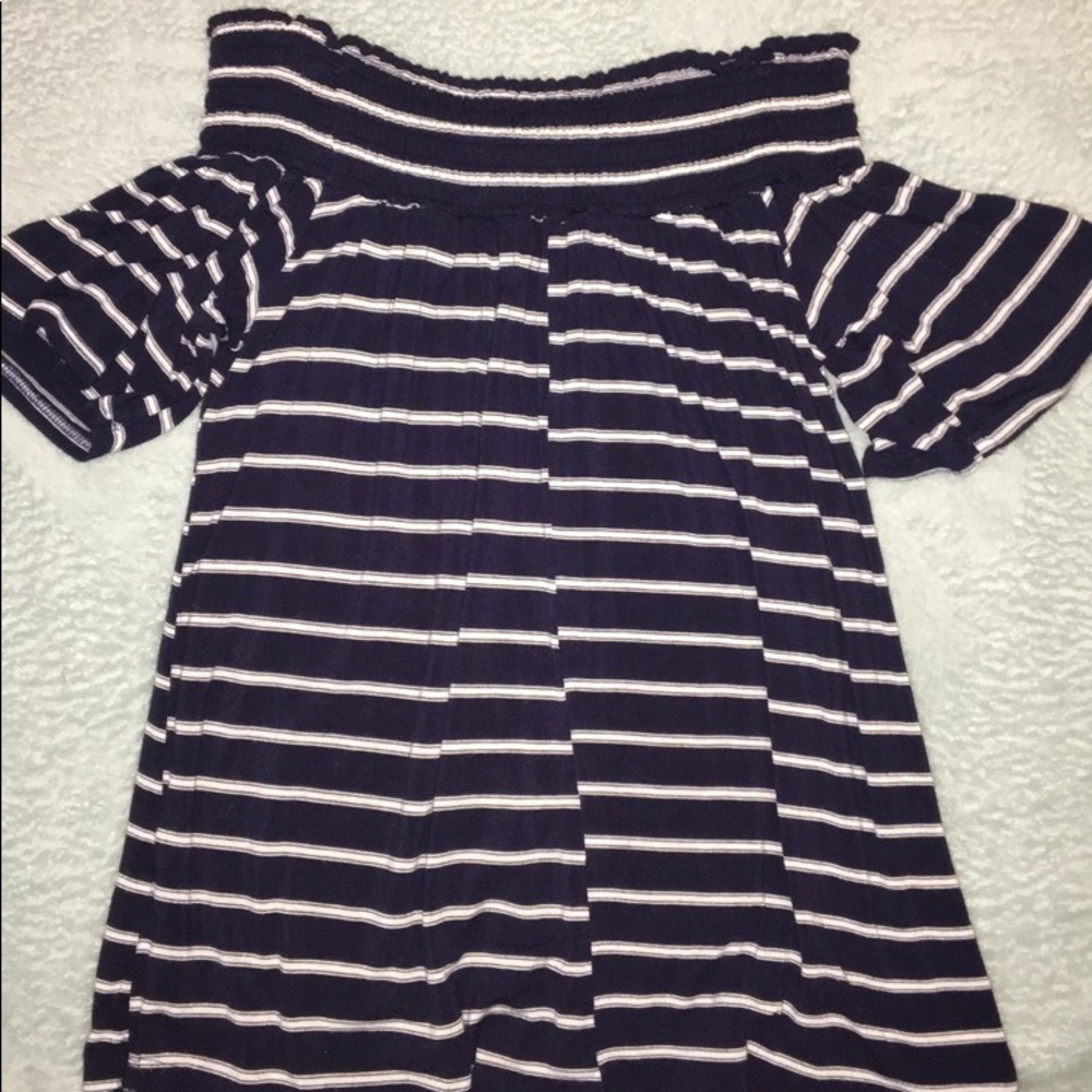 Striped Off the Shoulder Top